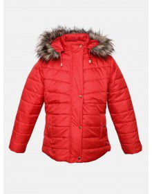 Girls  Quilted jacket redrose